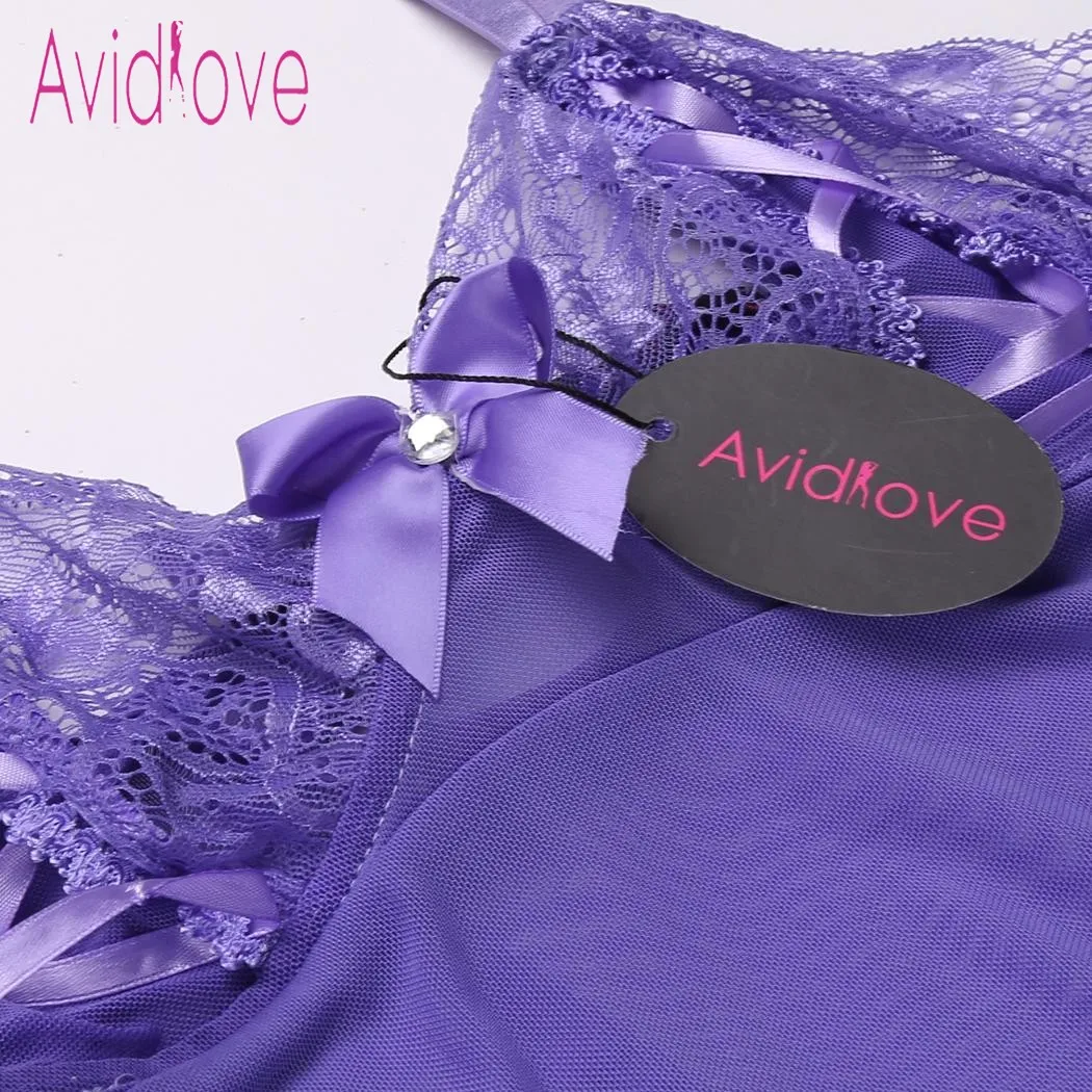 Женское кружевное нижнее белье Avidlove сексуальное эротическое платье в ночном
