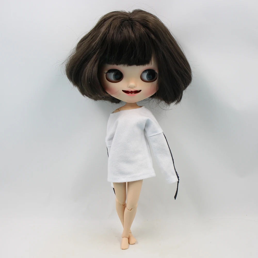 Одежда DBS для куклы Blyth icy рубашка с длинными рукавами в стиле оверсайз костюм хип