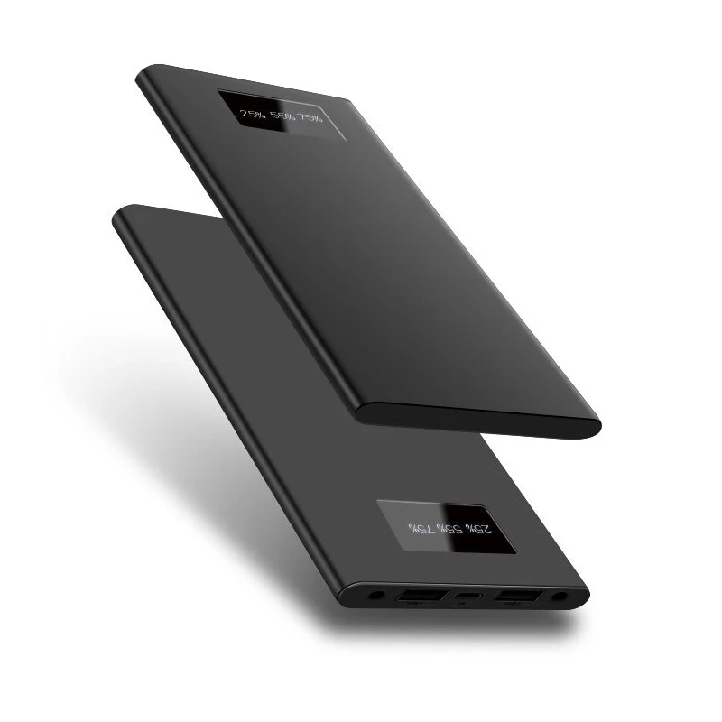 Портативный 8000 mAh банк питания для Xiaomi Mi iPhone ультра тонкий внешний аккумулятор