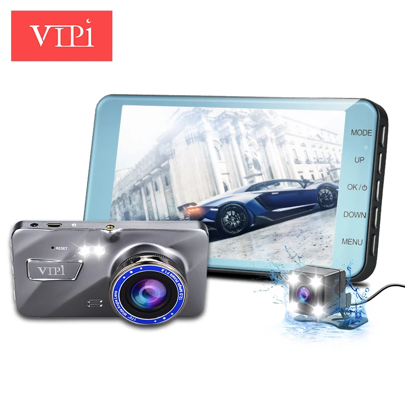 Мини видеорегистратор с двумя объективами Автомобильный 1080 P