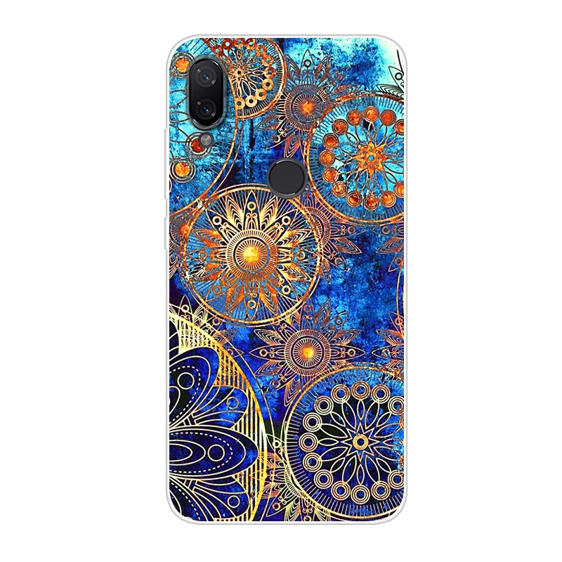 Чехол для Xiaomi Mi Play 5 84 дюйма мягкие черные силиконовые чехлы из ТПУ с рисунком