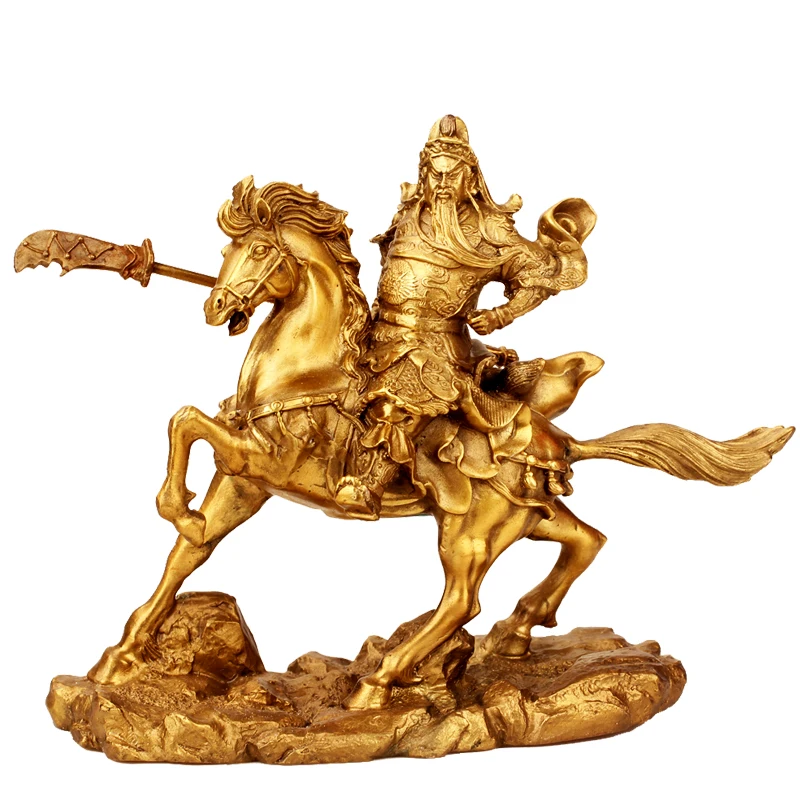 

Guangyuan медная лошадь Гуань Ву де украшение богатство фэн-шуй счастливые друзья украшение для дома декоративные поделки