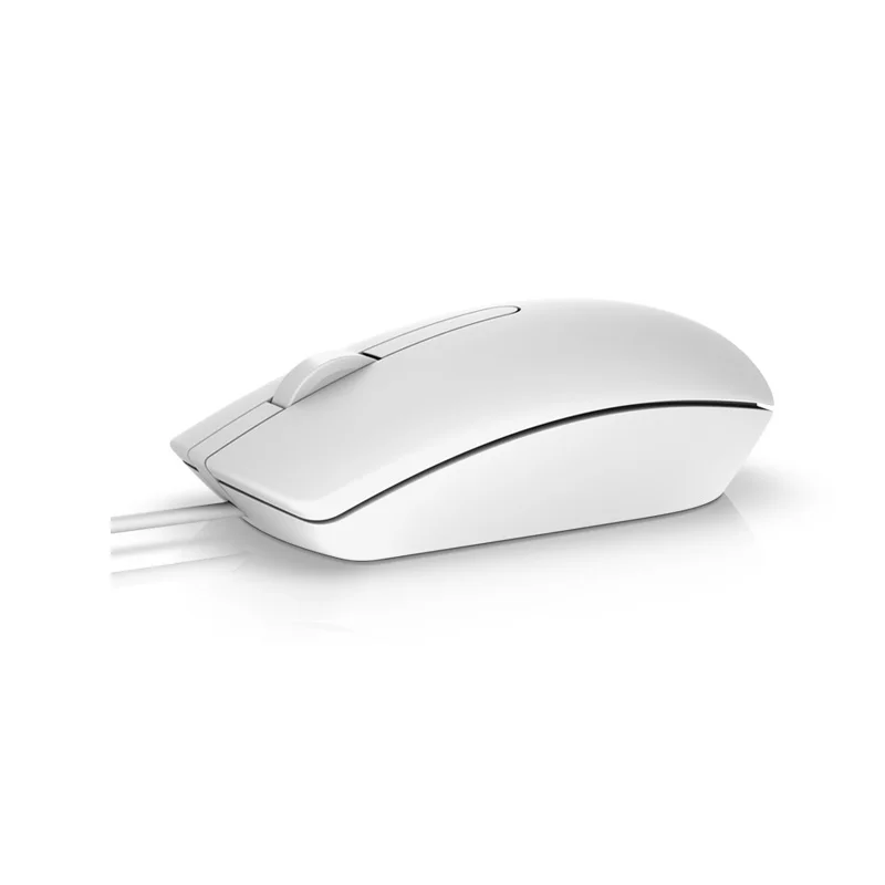 Dell MS116 кабель для мыши для компьютера, настольного офиса, все-в-одном ноутбук, домашняя мышь черный/белый с USB