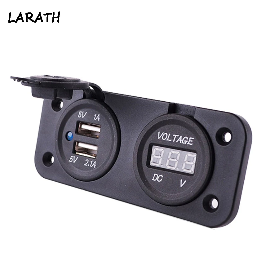 Универсальная двойная USB автомобильная подставка для мотоцикла автомобиля