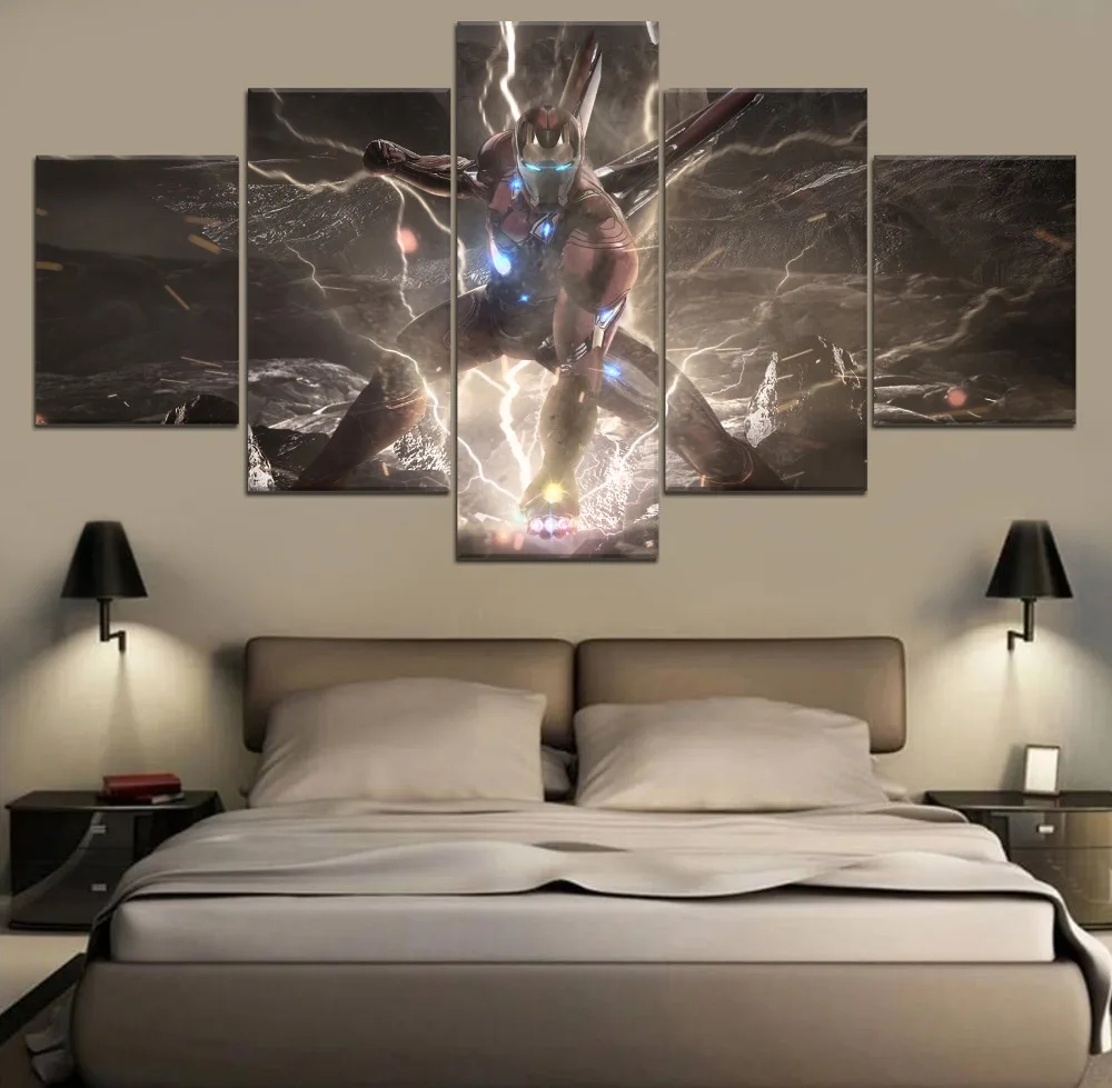 Avengers Endgame Movie Wall Art HD Prints 5 Pieces Canvas Painting Modern For Living Room Artwork Decorative Drop Shipping TYG | Дом и сад