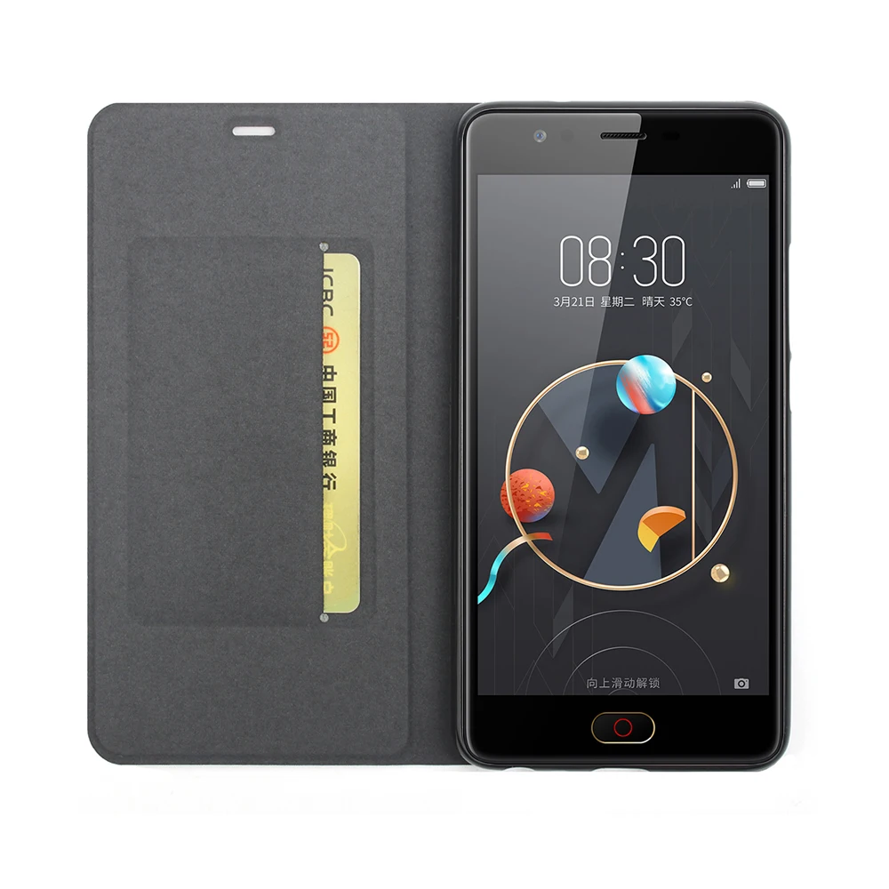 Оригинальный Матовый для ZTE Нубия M2 Lite чехол Флип кожаный крышка телефон случаях