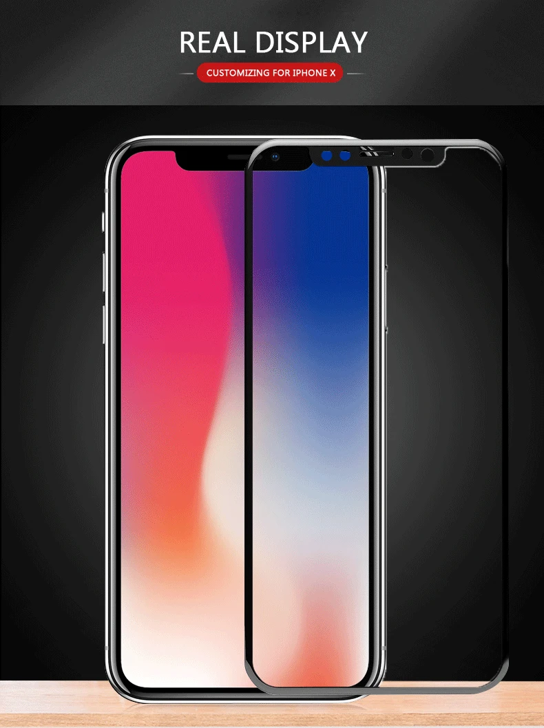 Закаленное стекло с изогнутыми краями iONCT 6D для iphone X glass твердость 9H полное покрытие iphone X XR XS 11 Pro max Защитная пленка для мобильного HD пленка