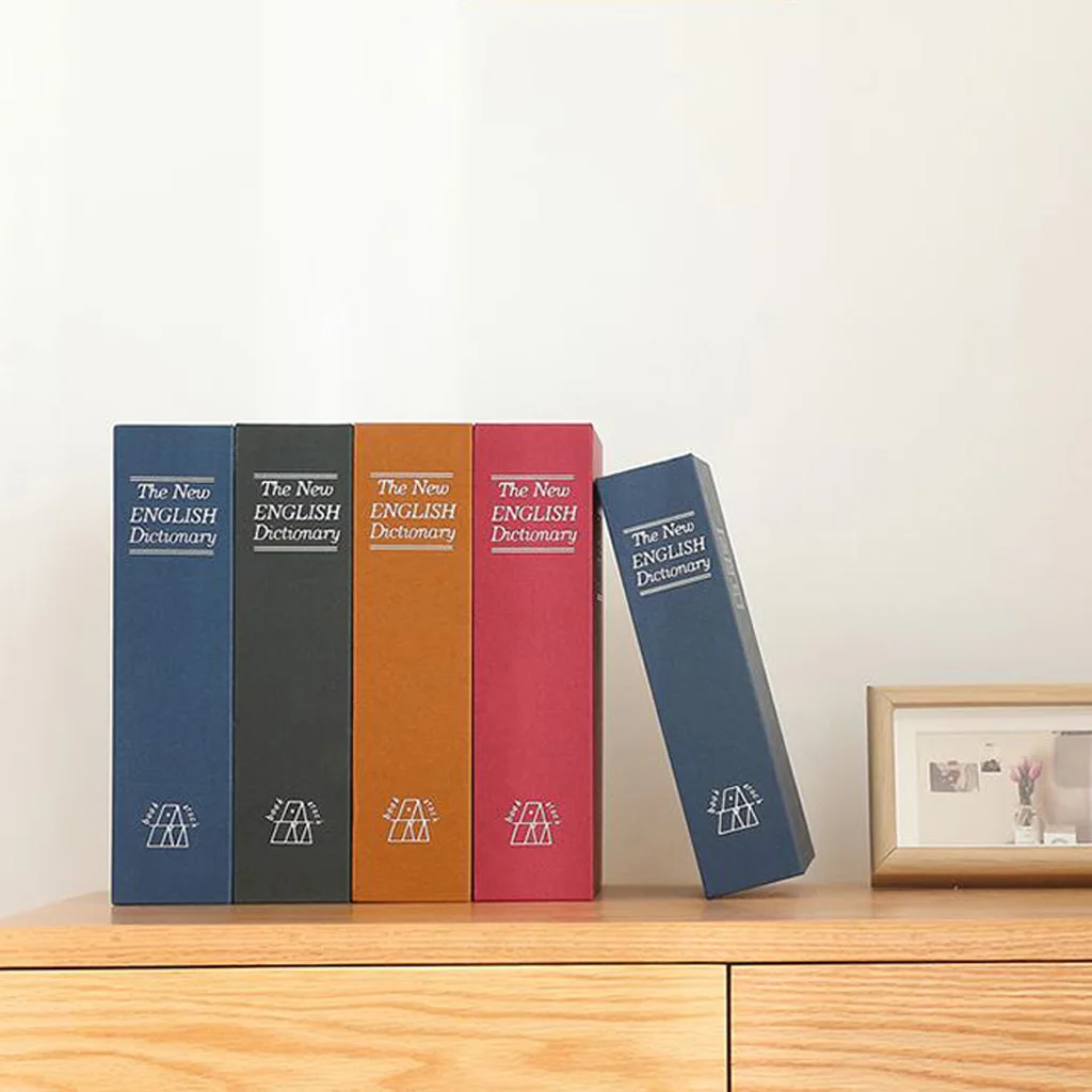 Словарь утечки секретная книга Скрытая сейф с замком для хранения ювелирных изделий