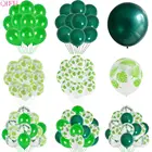 Мятные зеленые воздушные шары, светло-зеленые воздушные шары, шарики, темные шарики, украшение для дня рождения, детский Декор в джунглях, для вечеринки в стиле сафари