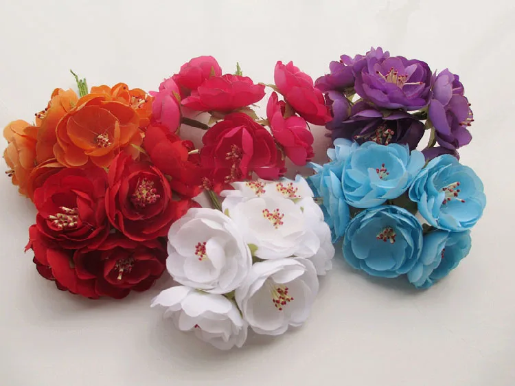 

artificial flowers head small bouquet of camellias camellia simulation wreaths headdress DIY corsage