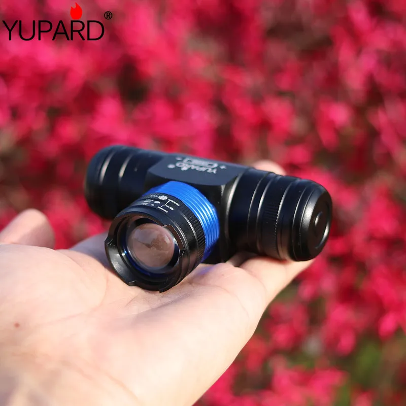 YUPARD XM-L T6 Zoomable Zoom IN/OUT Adjust Headlamp Headlight bicycle light multifunction 5modes outdoor camping fish 18650/AAA | Лампы и