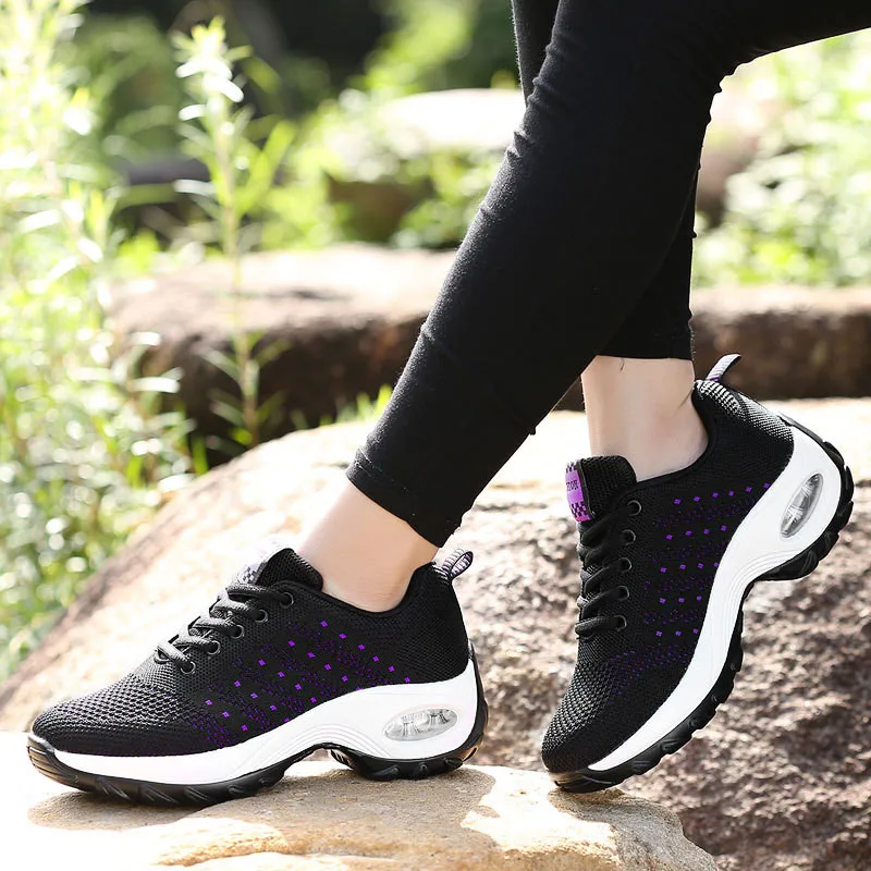 Zapatos De Mujer Удобная дышащая женская спортивная обувь Женские кроссовки из