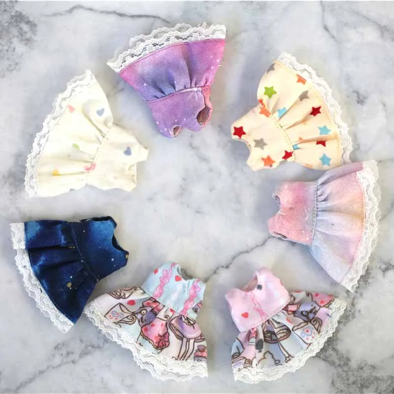 New 1PCS Fashion ob11 Dolls Dress Cute Sky Star Basic for OB11 1/12 bjd Accessories Clothes dolls | Игрушки и хобби