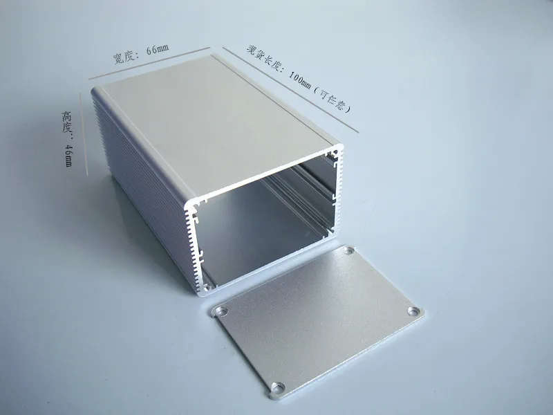 Алюминиевый корпус для PCB POWER shell Electric project box DIY 66*46*100 мм новинка|box pvc|enclosure junction