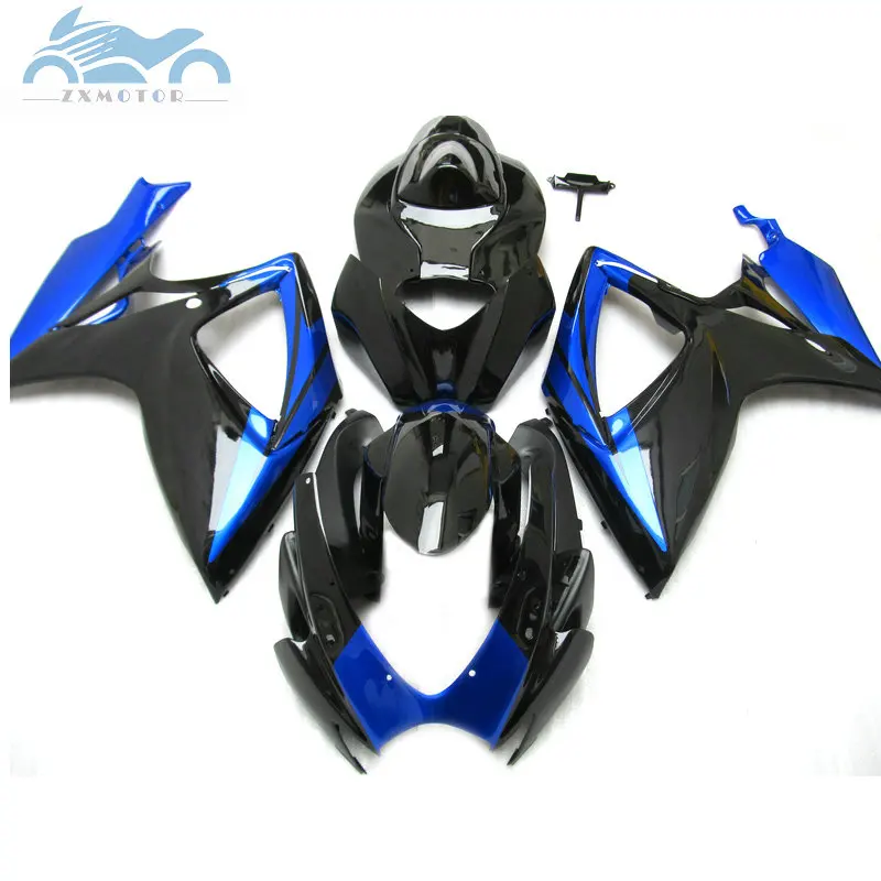 Набор обтекателей для мотоциклов Suzuki GSXR 600 K6 GSXR600 750 2006 2007 GSXR750 06 07 синий черный
