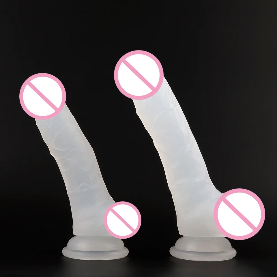 CPWD мягкий жидкий силиконовый прозрачный фаллоимитатор Реалистичная присоска
