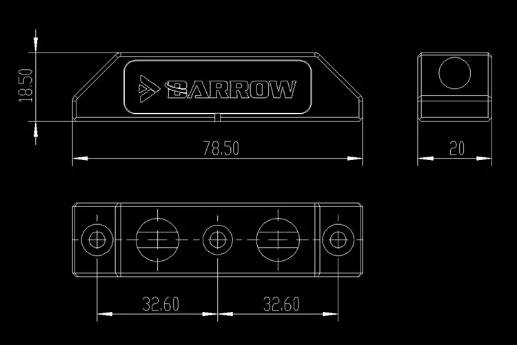 BSHQT-PA Barrow DIY сборка gpu водяное охлаждение Чехол для компьютера гаджет перевернуть верх моста для GPU карты
