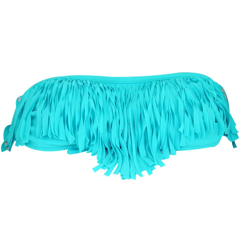 UMLIFE сексуальное бикини с кисточками комплект без бретелек купальные костюмы