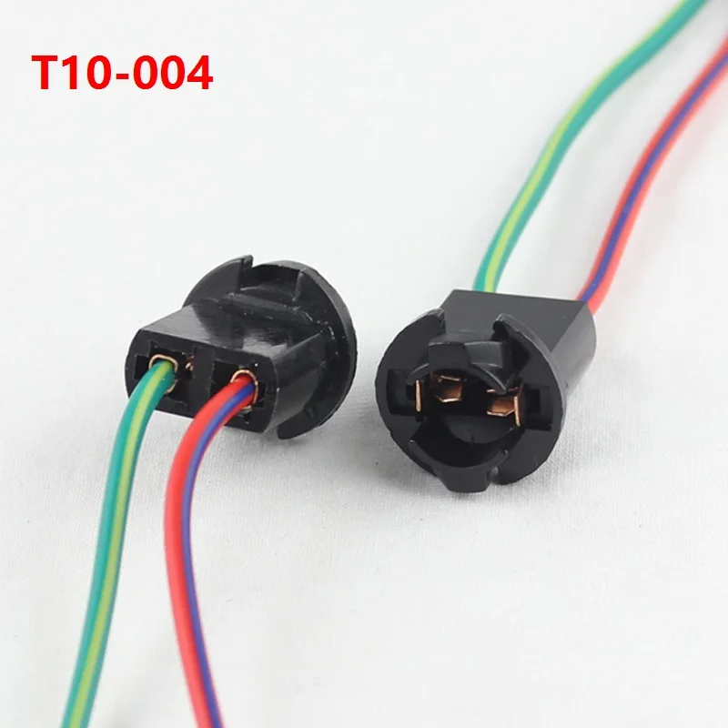 Kelimi T10 W5W 194 168 T15 светодиодный держатель лампы разъем Предварительно проводной t10 лампы адаптер(10 шт