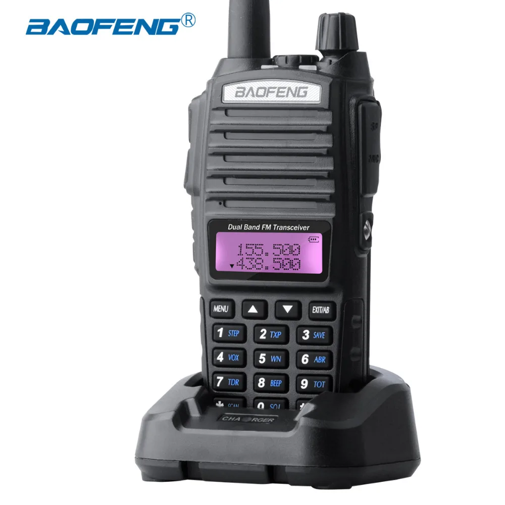Baofeng UV-82 двухканальная рация UV82 CB радио Отдельная кнопка PTT 128CH FM VOX Ham Радио большой диапазон для охоты радио