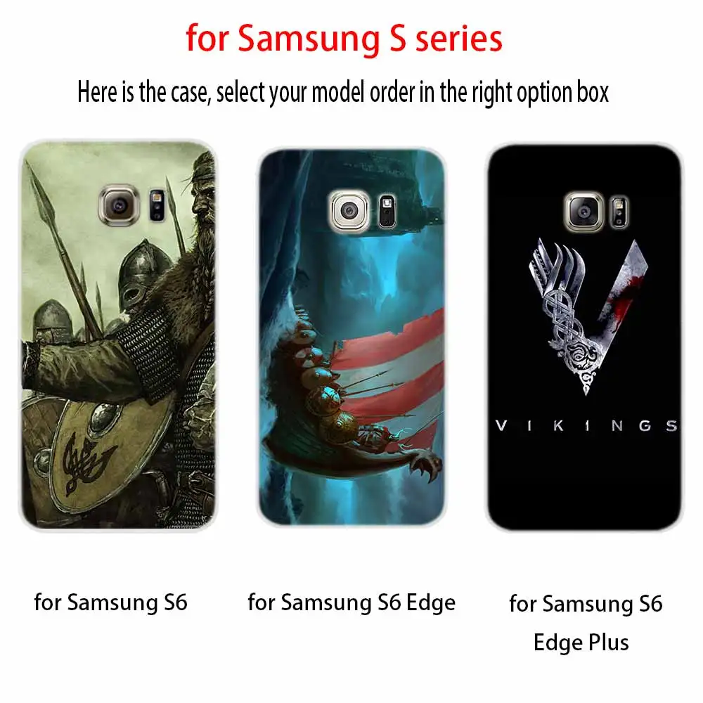 viking series Soft Cover For Samsung Galaxy S7 Edge S8 S9 S10 S11 S20 S21 Plus Lite E Ultra Case | Мобильные телефоны и