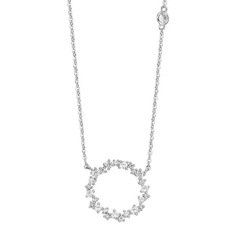 Изысканный 925 стерлингового серебра ювелирные изделия Рождественский круг фон с