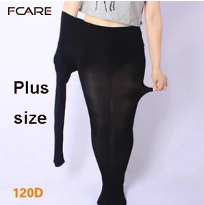 Колготки Fcare большого размера для осени и весны 120d, колготки для дам, размеры от M до XXXL, колготки большого размера