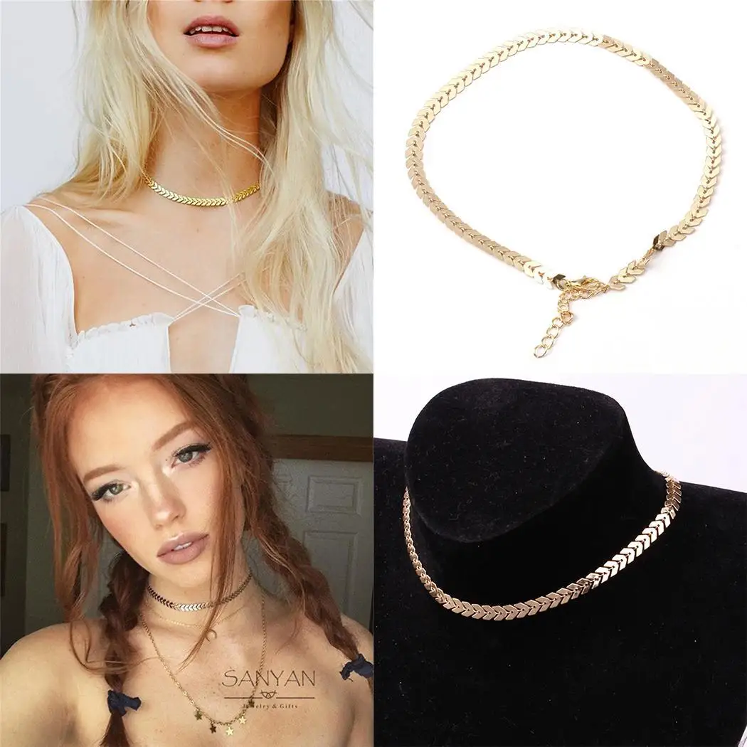Нет 1 геометрическое ожерелье колье повседневные ожерелья Цепь 4 5 см 31 ссылку