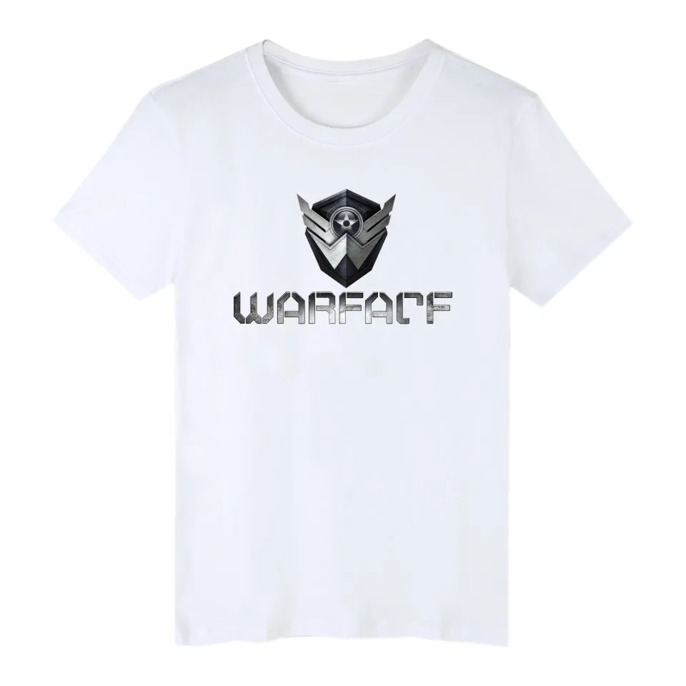 Геймер битва фронты WARFACE Футболка Мужская/Женская camisa masculina хлопок короткий рукав Футболка аниме размера плюс футболки топы