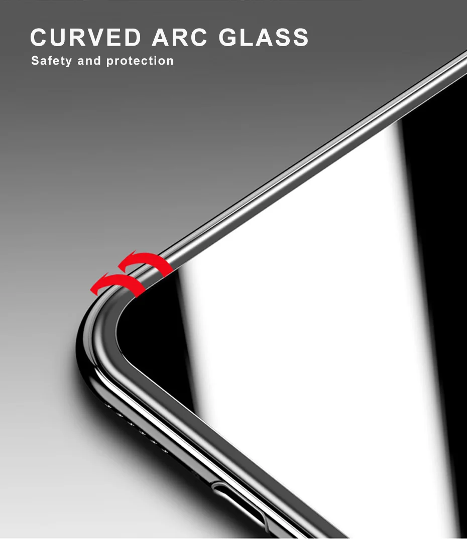 3D закаленное стекло полное покрытие для iPhone 11 Pro X Xs Max Xr телефон 360 Полное покрытие экран противоударный защитный светильник стекло для экрана
