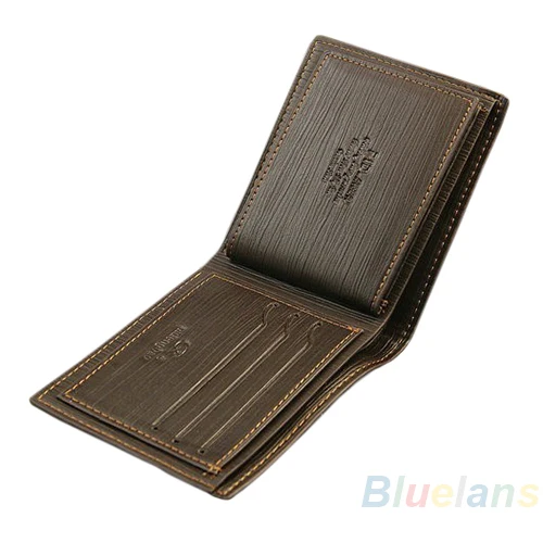 Роскошный брендовый Короткий Мужской кошелек из искусственной кожи мужской мини