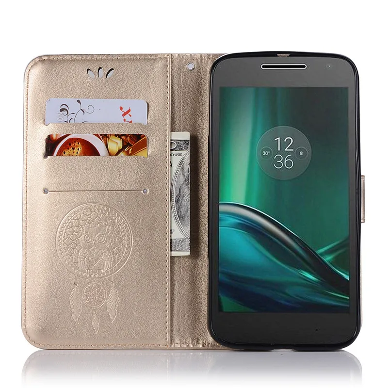 Чехол для Motorola Moto G4 Plus мягкий силиконовый кожаный чехол телефона / Play