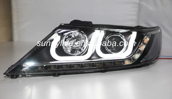 Для KIA 2009-2013 год для Sorento светодиодный U Стиль ангельские глазки фара LDV2