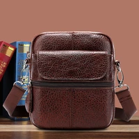 small bag mens genuine leather casual messenger crossbody bags for men designer mens shoulder bag leather man handbag 8628