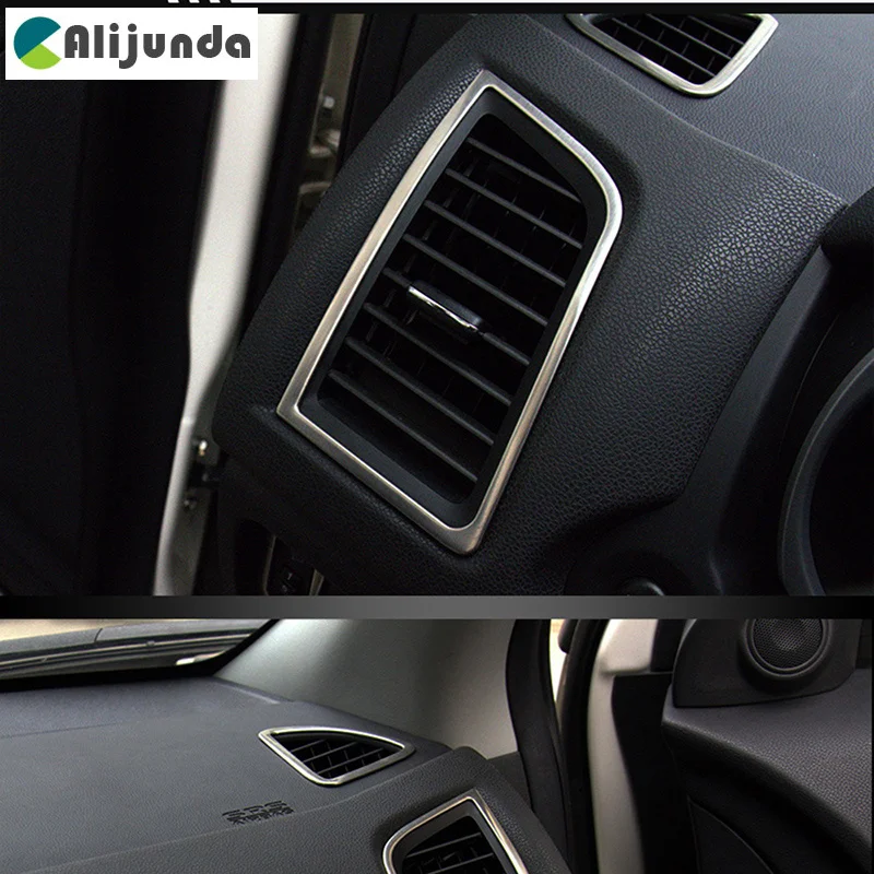 Автомобильный Стайлинг для Mitsubishi ASX 2011- 4 шт./компл. декоративные воздуха на выходе воздуха кондиционирования крышка рама из нержавеющей стали автомобил