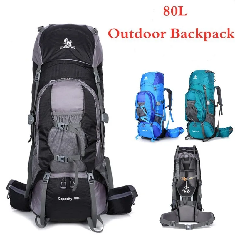 Koop 80L Wandelen Rugzak Grote Capaciteit Mannen Vrouwen Rijden Reizen Outdoor Bagage Tas Camping Klimmen Waterbestendig Sport Rugzak