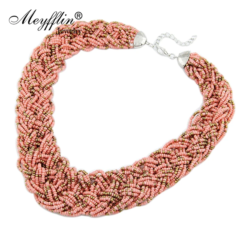 Bohemian Style Fashion Jewelry Seed Beads Necklaces Pendants for Women collares 2019 Choker Statement Necklace colares femininos | Украшения