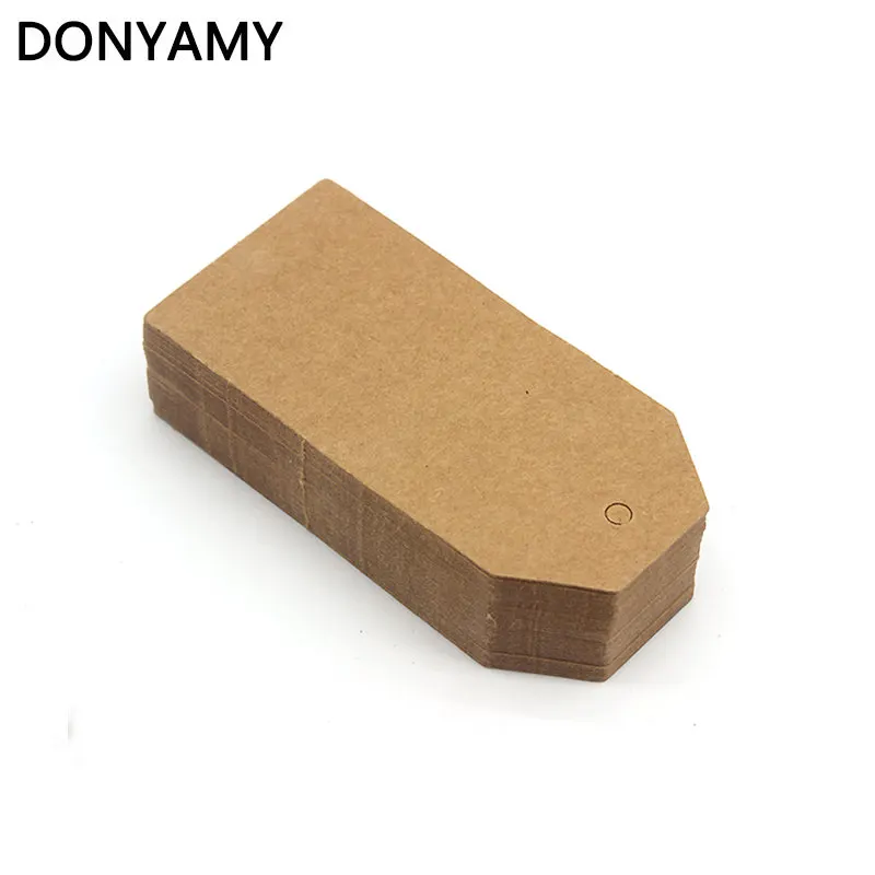 DONYAMY 50 шт. 9 5*4 5 см DIY Бумага для скрапбукинга крафт пустые ярлыки рукоделия