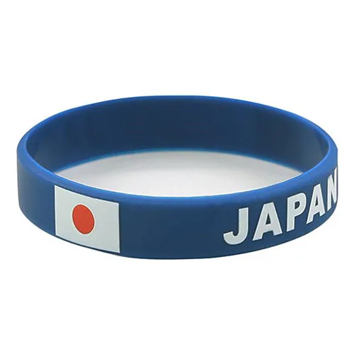 Japan 1 шт. флаг страны спортивный силиконовый браслет для мужчин и женщин резиновые браслеты с голограммой черлидер браслет ремешок аксессуары Подарки - Окраска металла: Japan