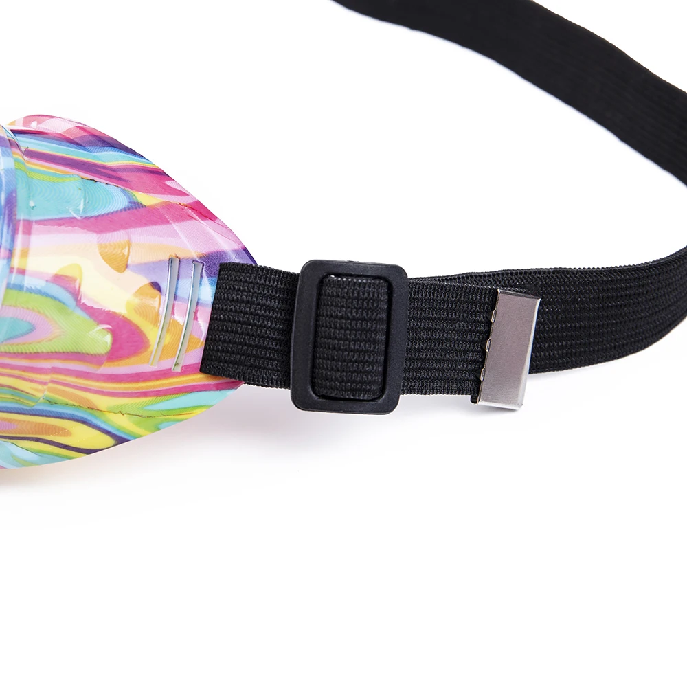 C. F. Очки Rave Ретро стимпанк очки унисекс крутые радужные цвета панк ручной работы