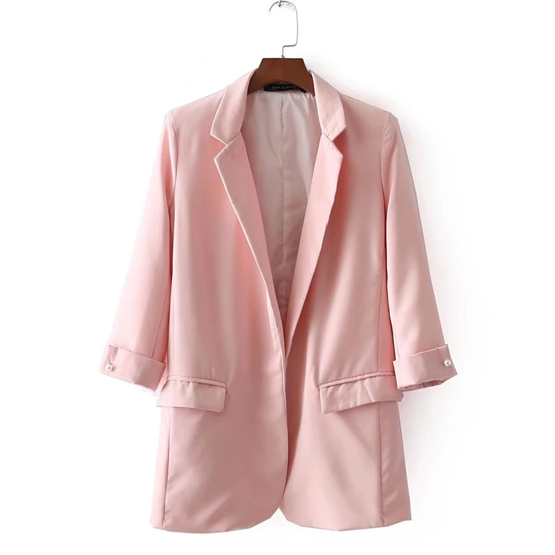 Куртка с капюшоном Женская Veste Femme Manche Longue куртка синяя розовая куртка Верхняя одежда для офиса с длинным рукавом Повседневная известная марка