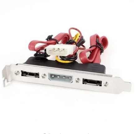 Двойной SATA 2 Порты eSATA + 4 Pin IDE/SATA Мощность кронштейн pci слот Кабельный|Платы