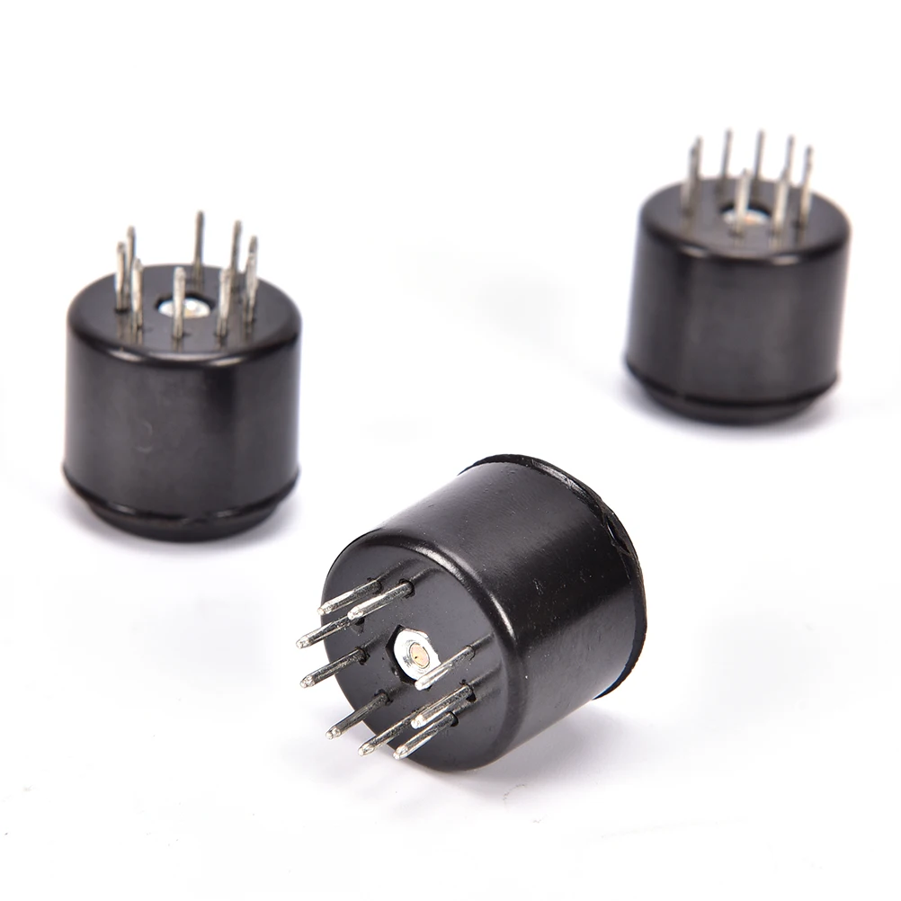 Черные электрические вилки розетки 9 Pin 1500V бакелитовая вакуумная трубка Socket Saver