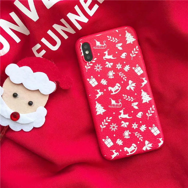 Krimisy милые Merry Christmas Tree конфеты Санта Клаус оленей пара для iPhone чехол 6 6S 7 8 Plus X Xs Max XR