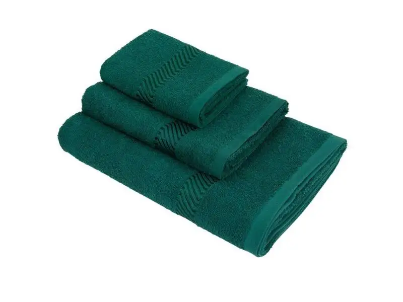 Полотенце банное WELLNESS Лаки 70*140 см темно зеленый|Банные полотенца| |