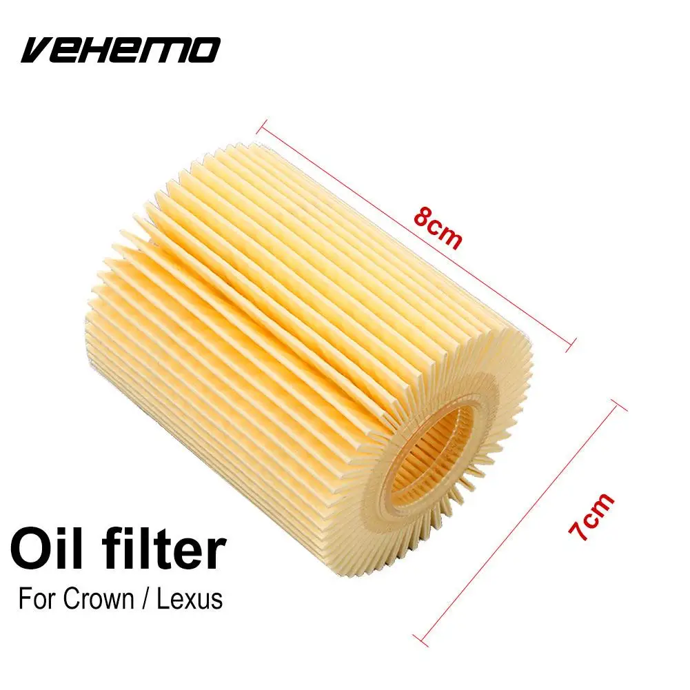

Vehemo 04152-31080 Fits Multiple Models Car Oil Filter Anti-Pollen Dust Cleansing Oil Oil Filter Filter Accessorie