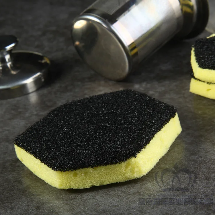 Top faith Washing brush pot good helper hexagon sponge for bowl with filter 3pc/shrink bag 50 bags/lot quality | Дом и сад