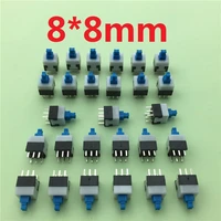 30pcslot square 8x8x13mm 6 pin dpdt mini push button self locking switch g65 multimeter switch free shipping