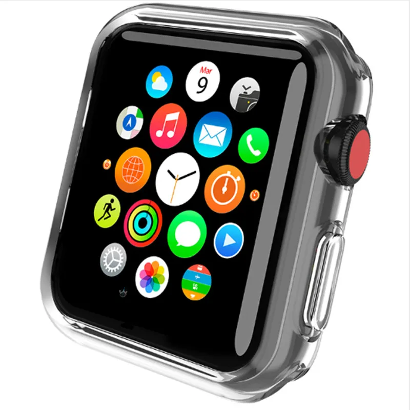 Shell for Apple Watch Series 3 2 Soft Transparent Case Ultra Thin Clear Protective Cover Protection Smart Bumper |
