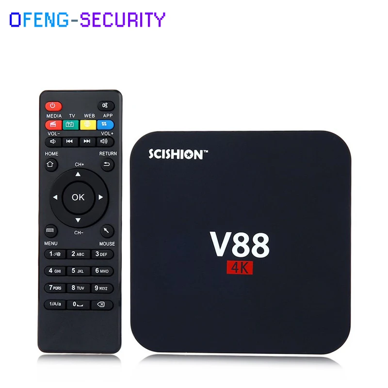 Приставка Смарт-ТВ SCISHION V88 4K Android 6 0 4 USB Wi-Fi | Безопасность и защита